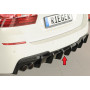 Diffuseur de pare-chocs arrière "Noir brillant" "Rieger Tuning" pour BMW SERIE 5 F10/F11