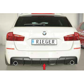 Diffuseur de pare-chocs arrière "Noir" "Rieger Tuning" pour BMW SERIE 5 F10/F11