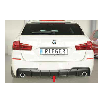 Diffuseur de pare-chocs arrière "Noir" "Rieger Tuning" pour BMW SERIE 5 F10/F11