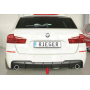 Diffuseur de pare-chocs arrière "Noir brillant" "Rieger Tuning" pour BMW SERIE 5 F10/F11