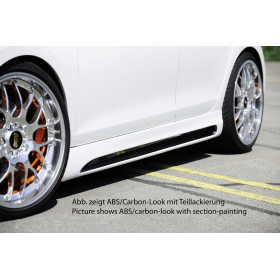 Bas de caisse gauche "Carbon look" "Rieger Tuning" pour VOLKSWAGEN GOLF 6