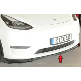 Lame de pare-chocs avant "noir brillant" "Rieger Tuning" pour TESLA MODEL Y (003)