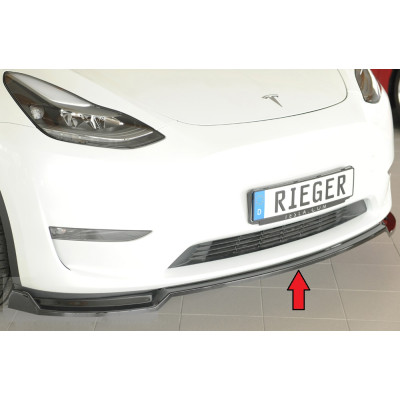 Lame de pare-chocs avant "noir brillant" "Rieger Tuning" pour TESLA MODEL Y (003)