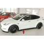 Lame de bas de caisse gauche "noir brillant" "Rieger Tuning" pour TESLA MODEL Y (003)