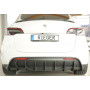 Diffuseur de pare-chocs arrière "noir" "Rieger Tuning" pour TESLA MODEL Y (003) AVEC ATTELAGE