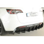 Diffuseur de pare-chocs arrière "noir brillant" "Rieger Tuning" pour TESLA MODEL Y (003) AVEC ATTELAGE