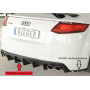 Diffuseur de pare-chocs arrière look TTS  "noir brillant" "Rieger Tuning" pour AUDI TT (8J-FV / 8S)