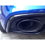 Embout d'échappement droit "noir" "Rieger Tuning" pour AUDI A4 (B8/B81)