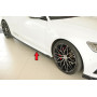 Lame de bas de caisse côté droit "noir" "Rieger Tuning" pour AUDI A6 (4G/C7)