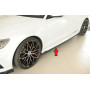 Lame de bas de caisse côté gauche "noir" "Rieger Tuning" pour AUDI S6 (4G/C7)