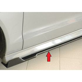 Lame de bas de caisse côté gauche "noir brillant" "Rieger Tuning" pour AUDI A6 (4G/C7)