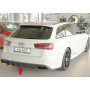 Diffuseur de pare-chocs arrière "noir" "Rieger Tuning" pour AUDI A6 (4G/C7)