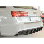 Diffuseur de pare-chocs arrière "noir" "Rieger Tuning" pour AUDI A6 (4G/C7)