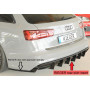 Diffuseur de pare-chocs arrière "noir" "Rieger Tuning" pour AUDI A6 (4G/C7)