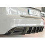 Diffuseur de pare-chocs arrière "noir brillant" "Rieger Tuning" pour AUDI A6 AVEC ATTELAGE (4G/C7)
