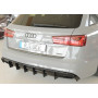 Diffuseur de pare-chocs arrière "noir brillant" "Rieger Tuning" pour AUDI A6 AVEC ATTELAGE (4G/C7)