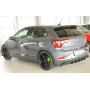 Diffuseur de pare-chocs arrière "noir" "Rieger Tuning" pour VOLKSWAGEN POLO R-Line (AW)