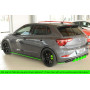 Diffuseur de pare-chocs arrière "noir" "Rieger Tuning" pour VOLKSWAGEN POLO R-Line (AW)
