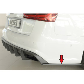 Lame de coin de pare-chocs arrière droit "noir" "Rieger Tuning" pour AUDI A6 (4G/C7)