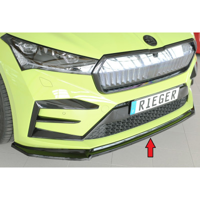 Lame de pare-chocs avant "Noir Brillant" "Rieger Tuning" pour SKODA ENYAQ iV (NY)