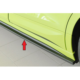 Lame de bas de caisse gauche "Noir" "Rieger Tuning" pour SKODA ENYAQ iV (NY)