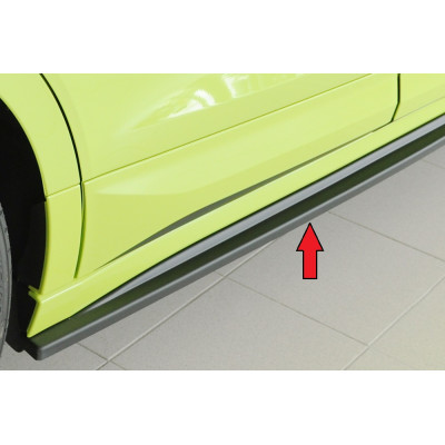 Lame de bas de caisse droit "Noir" "Rieger Tuning" pour SKODA ENYAQ iV (NY)