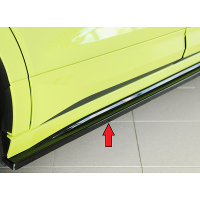 Lame de bas de caisse droit "Noir Brillant" "Rieger Tuning" pour SKODA ENYAQ iV RS (NY)