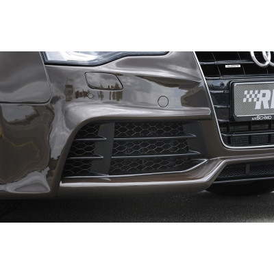 Grille d'aération droite "noir brillant" pour pare-chocs avant "Rieger Tuning" pour AUDI A4 (B8/B81)