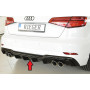 DESTOCKAGE - Diffuseur de pare-chocs arrière "Noir brillant" "Rieger Tuning" pour AUDI A3 (8V)