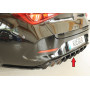 Diffuseur de pare-chocs arrière "noir brillant" "Rieger Tuning" pour CUPRA LEON TYPE KL (sans attelage)