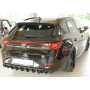 Diffuseur de pare-chocs arrière "noir" "Rieger Tuning" pour CUPRA LEON TYPE KL (avec attelage)