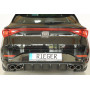 Diffuseur de pare-chocs arrière "noir" "Rieger Tuning" pour CUPRA LEON TYPE KL (avec attelage)