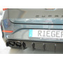 Diffuseur de pare-chocs arrière "noir brillant" "Rieger Tuning" pour CUPRA LEON TYPE KL (avec attelage)