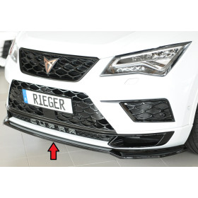 Lame de pare-chocs avant "noir brillant" "Rieger Tuning" pour SEAT ATECA CUPRA (5FP)