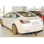 Diffuseur de pare-chocs arrière "noir brillant" "Rieger Tuning" pour TESLA MODEL 3 (003)