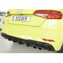 DESTOCKAGE - Diffuseur de pare-chocs arrière "Noir brillant" "Rieger Tuning" pour AUDI S3 (8V)