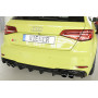 DESTOCKAGE - Diffuseur de pare-chocs arrière "Noir brillant" "Rieger Tuning" pour AUDI S3 (8V)