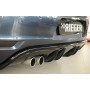 Diffuseur de pare-chocs arrière "Noir brillant" "Rieger Tuning" pour VOLKSWAGEN GOLF 6