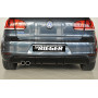 Diffuseur de pare-chocs arrière "Noir brillant" "Rieger Tuning" pour VOLKSWAGEN GOLF 6