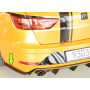 Lame de coin de pare-chocs arrière gauche "Noir " "Rieger Tuning" pour SEAT LEON ST CUPRA (5F)