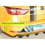 Lame de coin de pare-chocs arrière gauche "Noir " "Rieger Tuning" pour SEAT LEON ST CUPRA (5F)