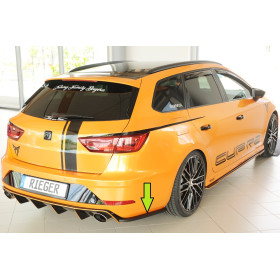 Lame de coin de pare-chocs arrière droite "Noir " "Rieger Tuning" pour SEAT LEON ST CUPRA (5F)