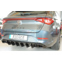 Diffuseur de pare-chocs arrière (sans embouts) "noir brillant" "Rieger Tuning" pour CUPRA LEON TYPE KL (sans attelage)