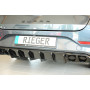 Diffuseur de pare-chocs arrière (sans embouts) "noir brillant" "Rieger Tuning" pour CUPRA LEON TYPE KL (avec attelage)