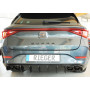Diffuseur de pare-chocs arrière (sans embouts) "noir brillant" "Rieger Tuning" pour CUPRA LEON TYPE KL (avec attelage)
