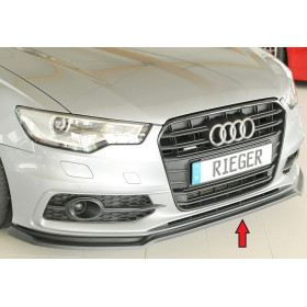 Lame de pare-chocs avant "noir" "Rieger Tuning" pour AUDI S6 (4G/C7)