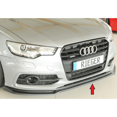 Lame de pare-chocs avant "noir" "Rieger Tuning" pour AUDI S6 (4G/C7)