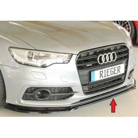Lame de pare-chocs avant "noir brillant" "Rieger Tuning" pour AUDI S6 (4G/C7)