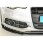Lame de pare-chocs avant "noir brillant" "Rieger Tuning" pour AUDI A6 (4G/C7)