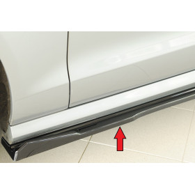 Lame de bas de caisse gauche "noir brilllant" "Rieger Tuning" pour AUDI S6 (4G/C7)